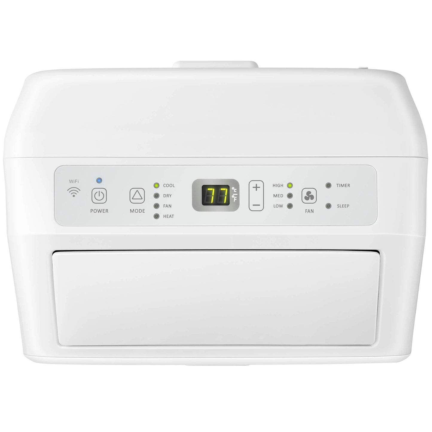 8000-BTU DOE (115-Volt) White Vented Portable Air Conditioner with Remote Cools 550-sq FT