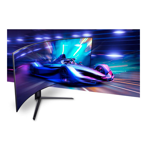 45" OLED Curved WQHD 240Hz 0.03ms FreeSync and NVIDIA G-Sync Compatible Gaming Monitor with HDR10 - Black