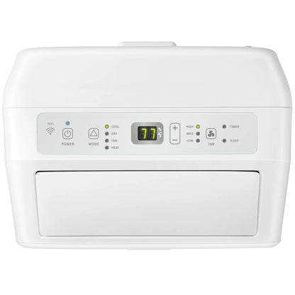 8000-BTU DOE (115-Volt) White Vented Portable Air Conditioner with Remote Cools 550-sq FT