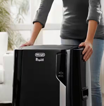Artic Whisper 8,700 BTU (14,000 BTU ASHRAE) Portable Air Conditioner with Heat, Remote Control and Eco Real Feel Support Center, Cools 700 Sq. Ft. (Black)
