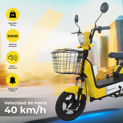 500w Electric Bike - Yellow