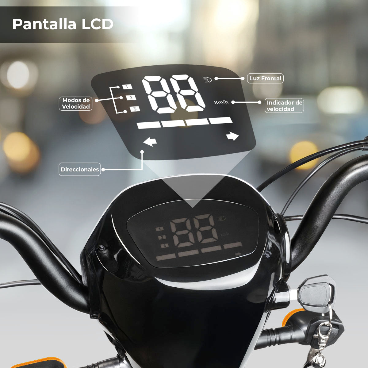500w Electric Bike - Orange
